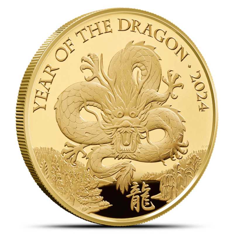 2024 1/4 oz Proof British Gold Year of the Dragon Coin l JM Bullion™