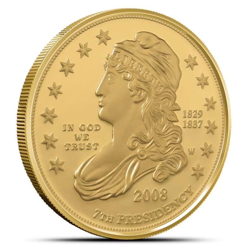 2008-W Proof US Mint First Spouse Jackson's Liberty Gold Coin l JM