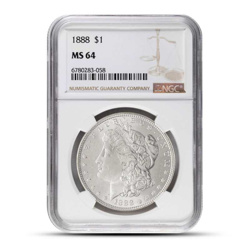 1888 Morgan Silver Dollar Coin NGC MS64 l JM Bullion™
