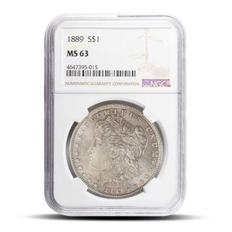 1889 Morgan Silver Dollar Coin NGC MS63 l JM Bullion™