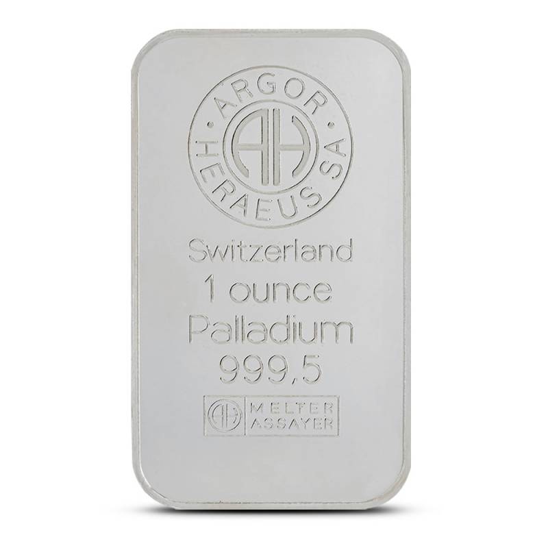 1 oz Argor Heraeus Palladium Bar (New) l JM Bullion™