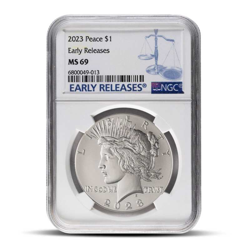 2023 Peace Silver Dollar Coin NGC MS69 ER l JM Bullion™