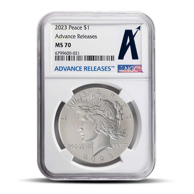 2023 Peace Silver Dollar Coin NGC MS70 AR l JM Bullion™
