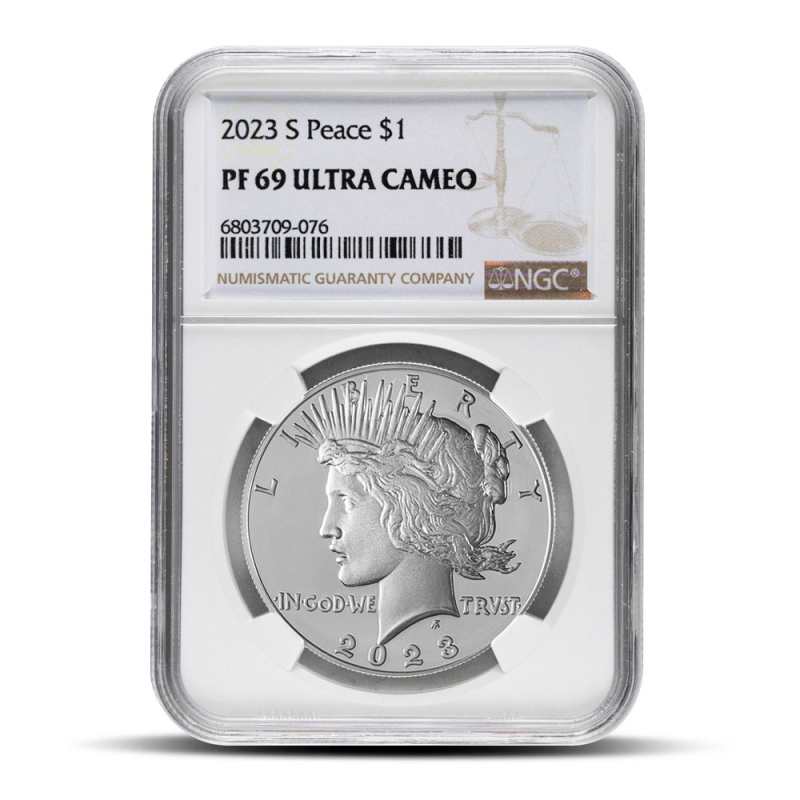 2023-S Proof Peace Silver Dollar Coin NGC PF69 l JM Bullion™