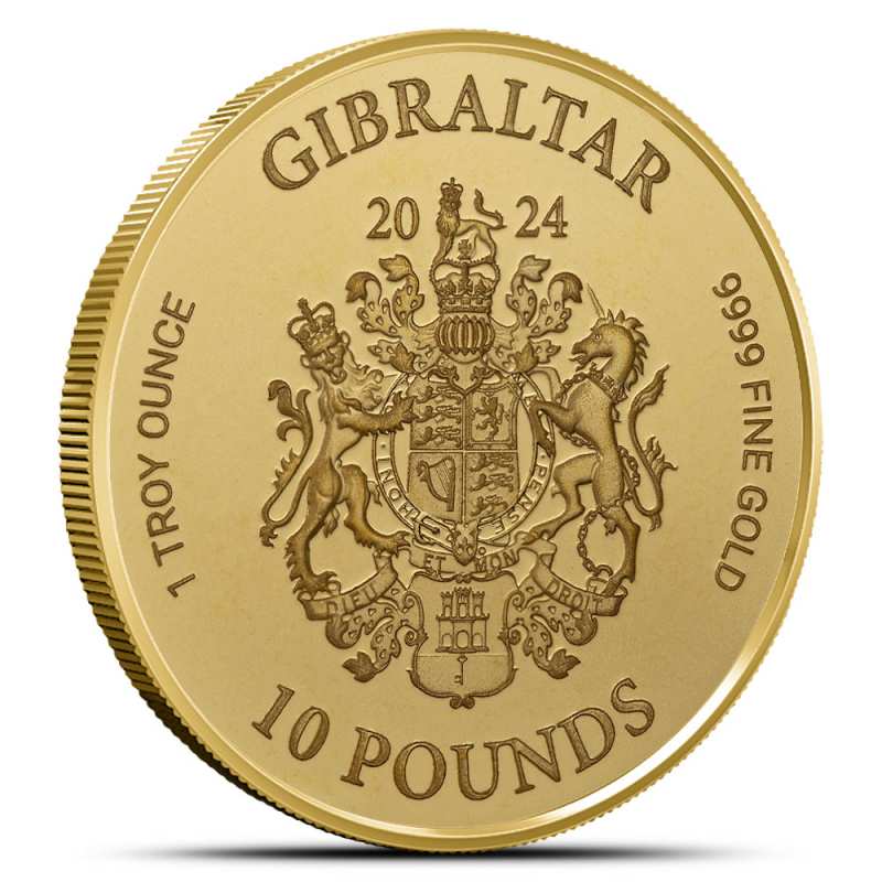 2024 1 oz Proof Gibraltar Gold Lady Justice Coin l JM Bullion™
