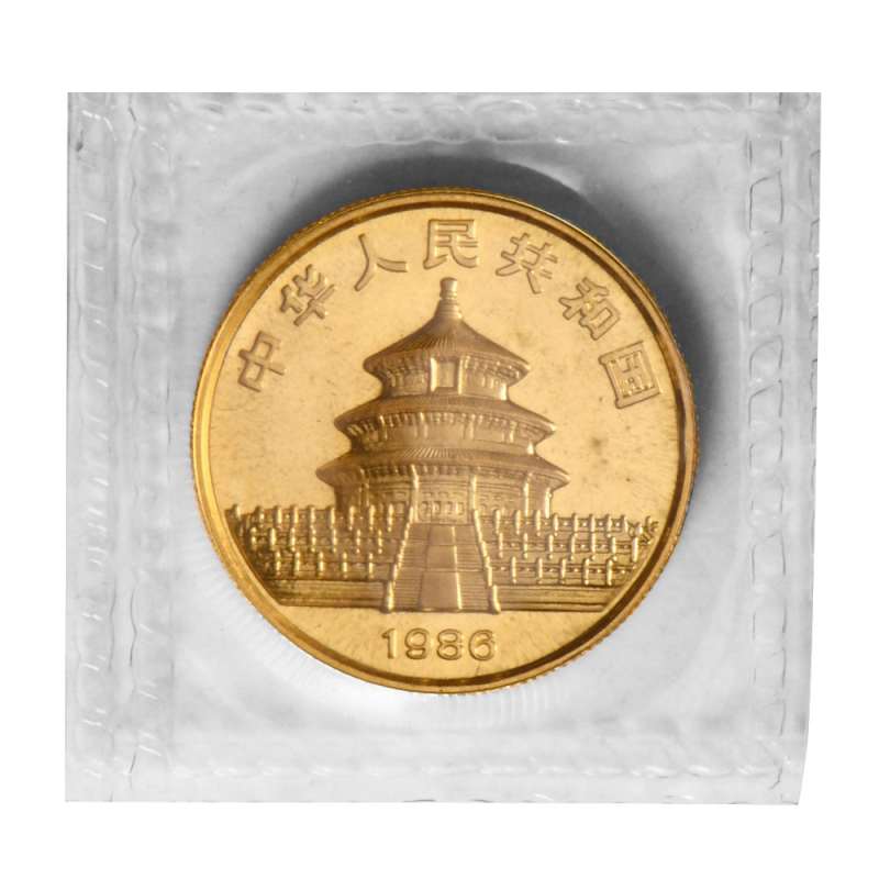 1986 1/2 oz Chinese Gold Panda Coin (Sealed) l JM Bullion™