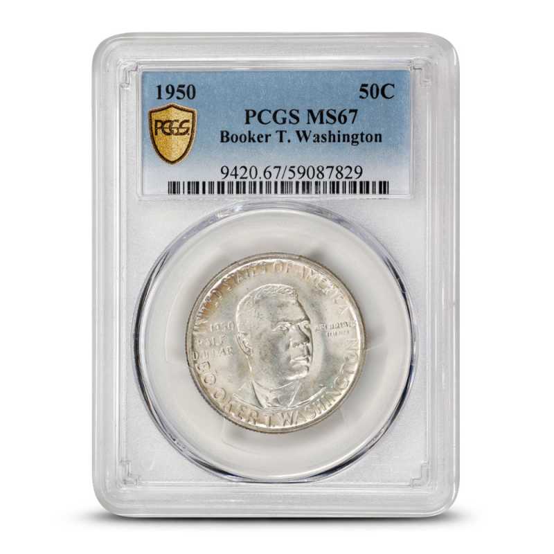 1950 Booker T. Washington Half Dollar PCGS MS67 l JM Bullion™