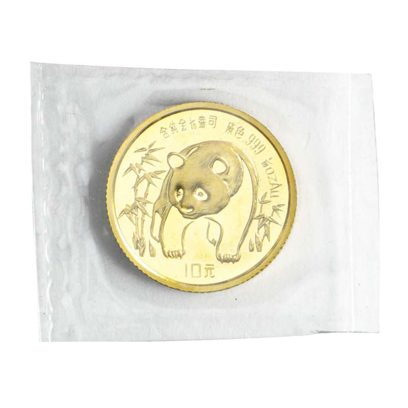 1986 1/10 oz Chinese Gold Panda Coin (Sealed) l JM Bullion™