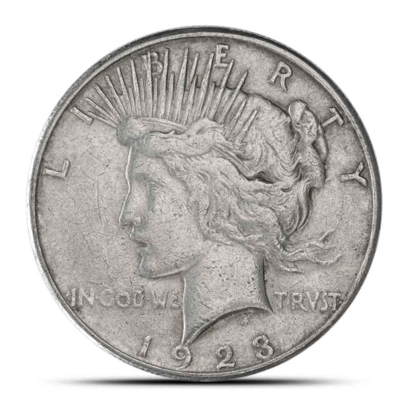Peace Silver Dollar Coin (1922-26, 1934-35, VG) l JM Bullion™