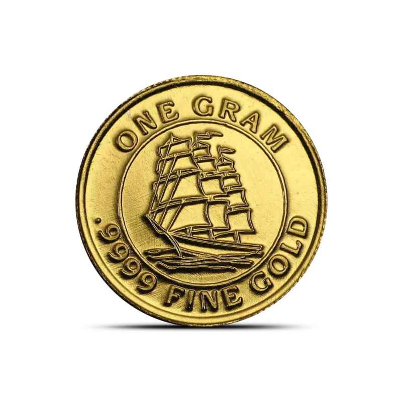 1 Gram Monarch Clipper Ship Gold Round (Capsule) l JM Bullion™