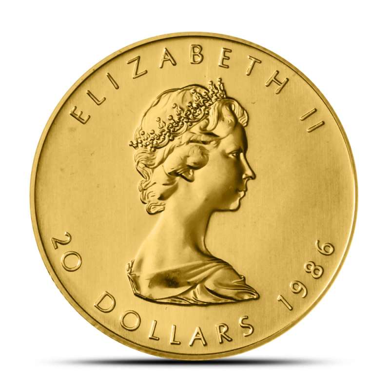 1986 1/2 oz Canadian Gold Maple Leaf Coin l JM Bullion™