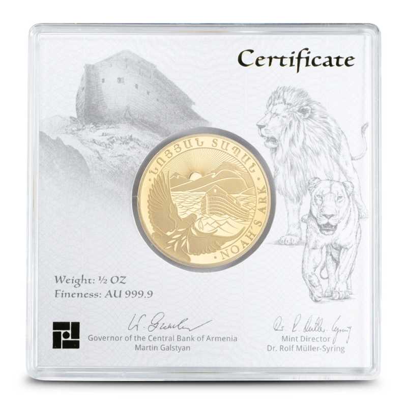 2024 1/2 oz Armenian Gold Noah's Ark Coin (BU) l JM Bullion™
