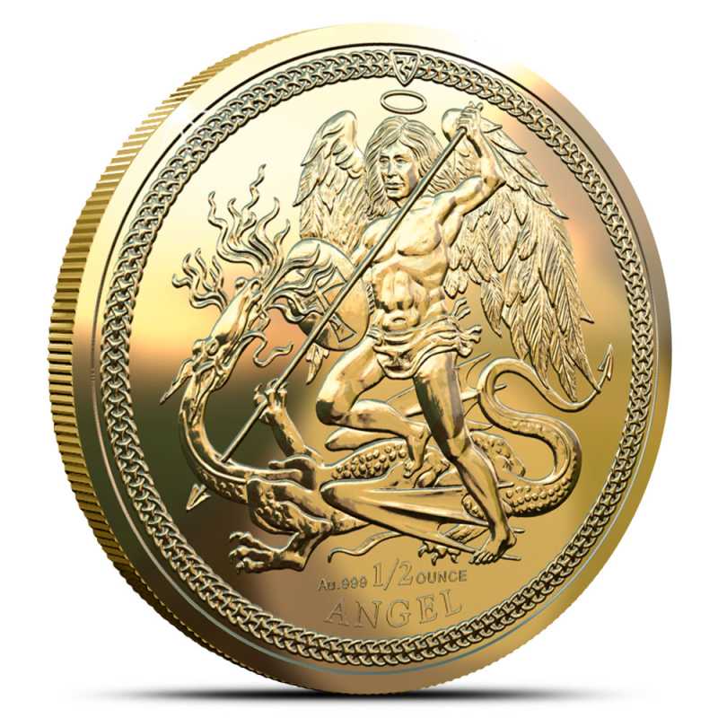 2024 1/2 oz Isle of Man Gold Angel Coin l JM Bullion™