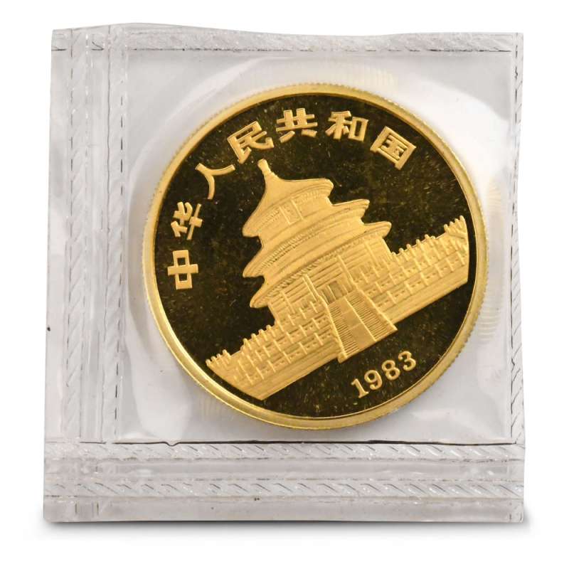 1983 1 oz Chinese Gold Panda Coin (Sealed) l JM Bullion™