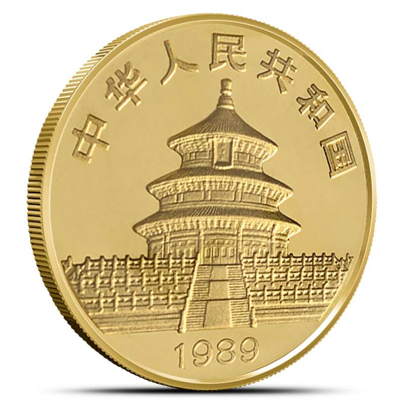 1989 1 oz Chinese Gold Panda Coin (Large Date, Sealed) l JM Bullion™