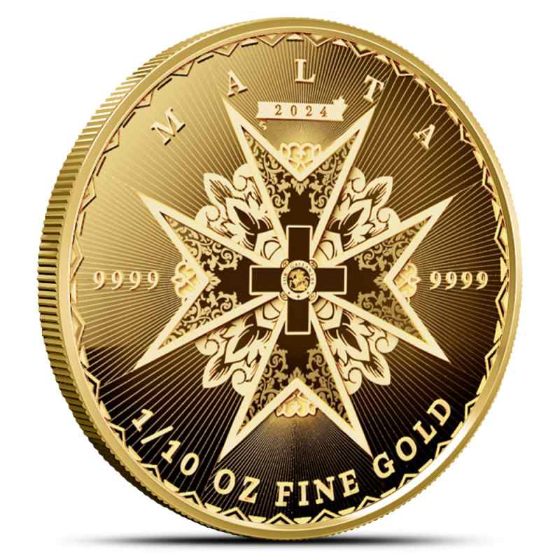 2024 1/10 oz Malta Gold Maltese Cross Coin (BU) l JM Bullion™