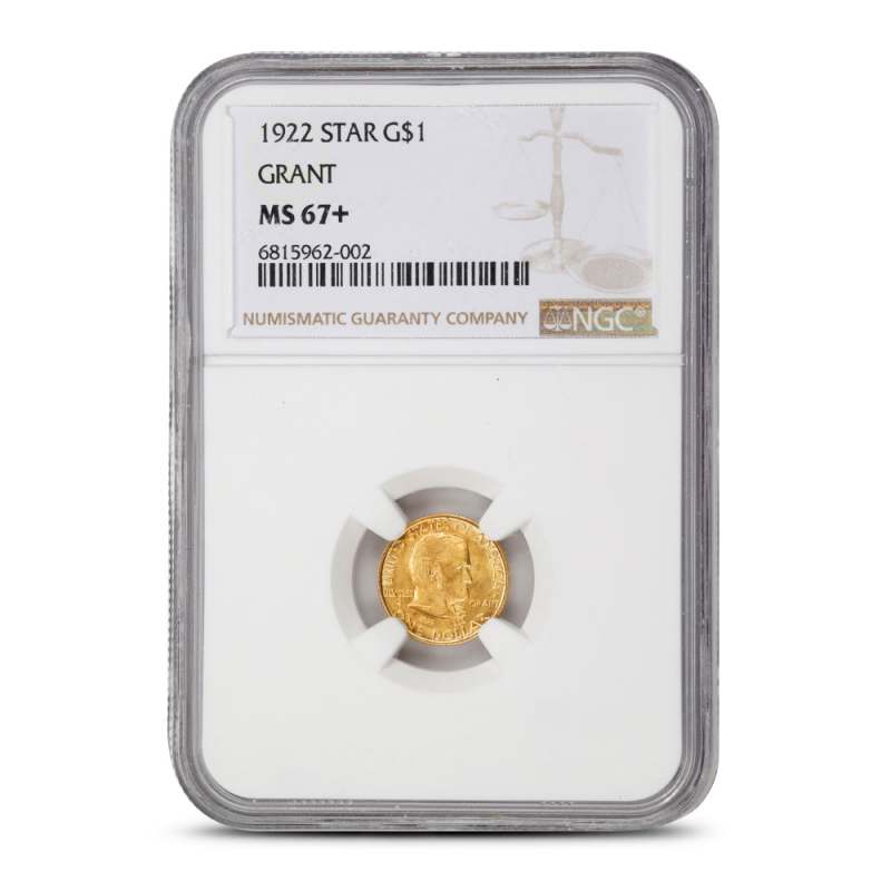 1922 Grant Gold Dollar With Star NGC MS67+ l JM Bullion™
