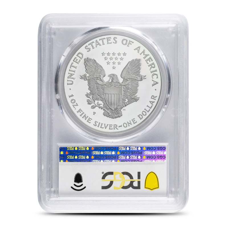 2001-W 1 oz Proof American Silver Eagle Coin PCGS PR70 DCAM l JM
