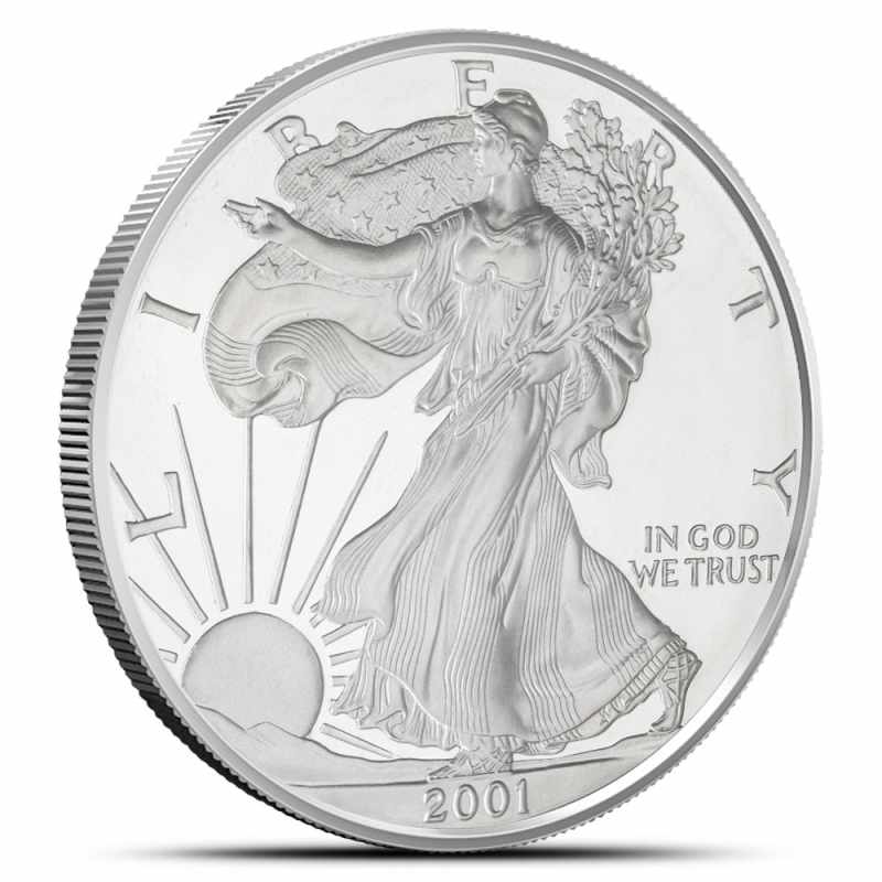 Buy 2001-W Proof Silver Eagle Set (Box + CoA) | JM Bullion™