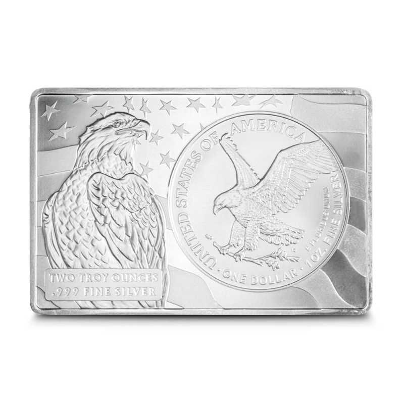 2024 3 oz Colorized American Silver Eagle Bar (Capsule) l JM Bullion™