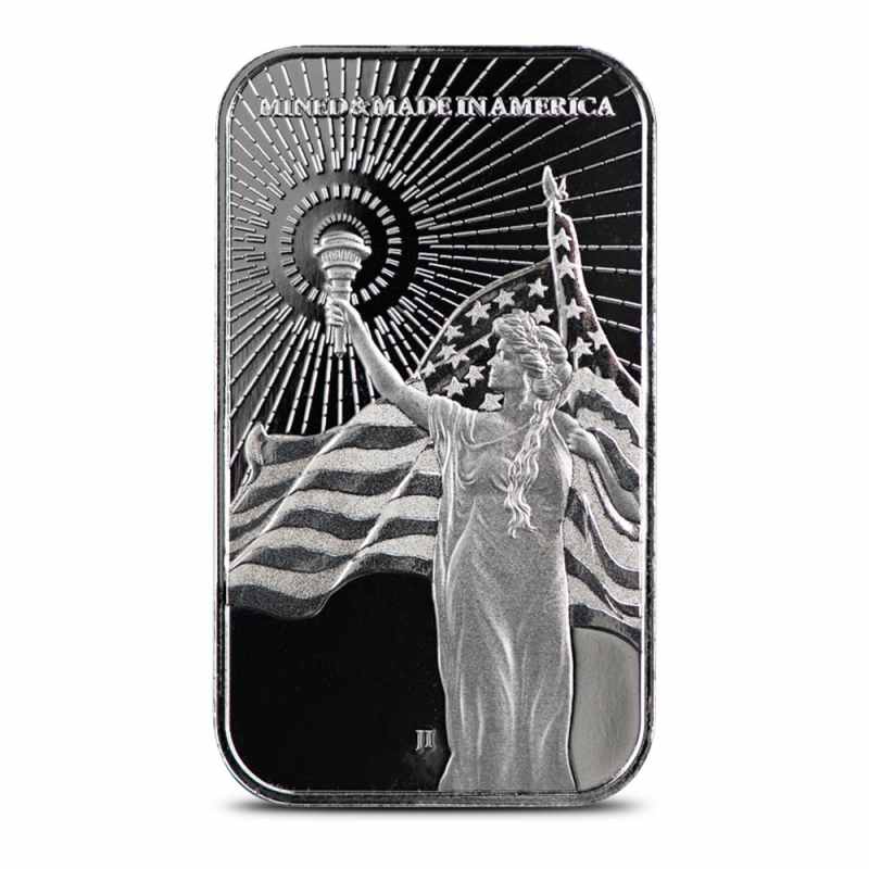 1 oz American Reserve Columbia Goddess Silver Bar (New) l JM Bullion™