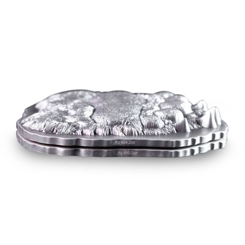 2 oz Lunar Record of the Nature Bear Silver Stackable (New) l JM