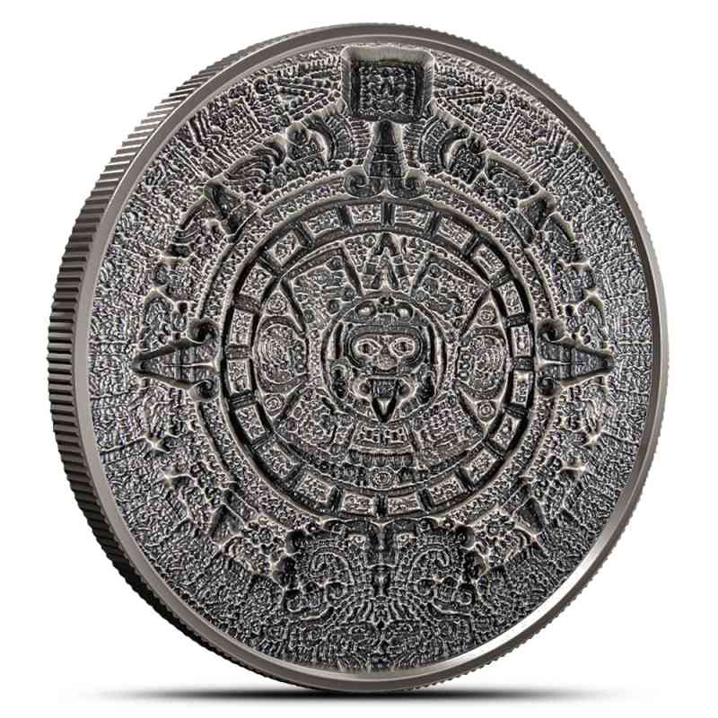 1 Kilo Aztec Sun Stone Silver Stacker (New) l JM Bullion™