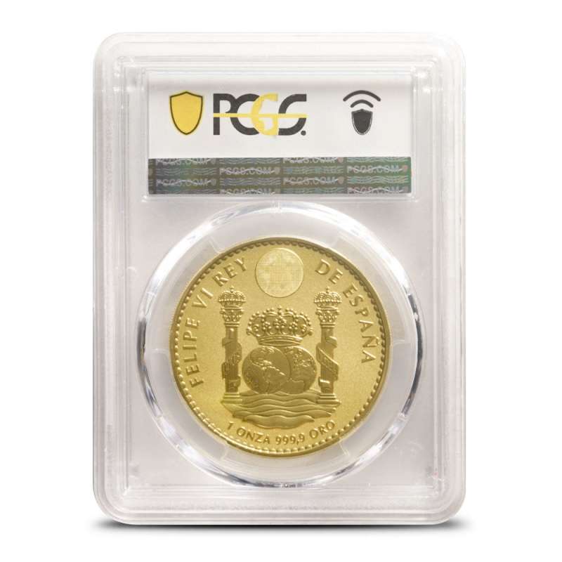 2022 1 oz Reverse Proof Royal Spanish Mint Bull Gold Coin PCGS