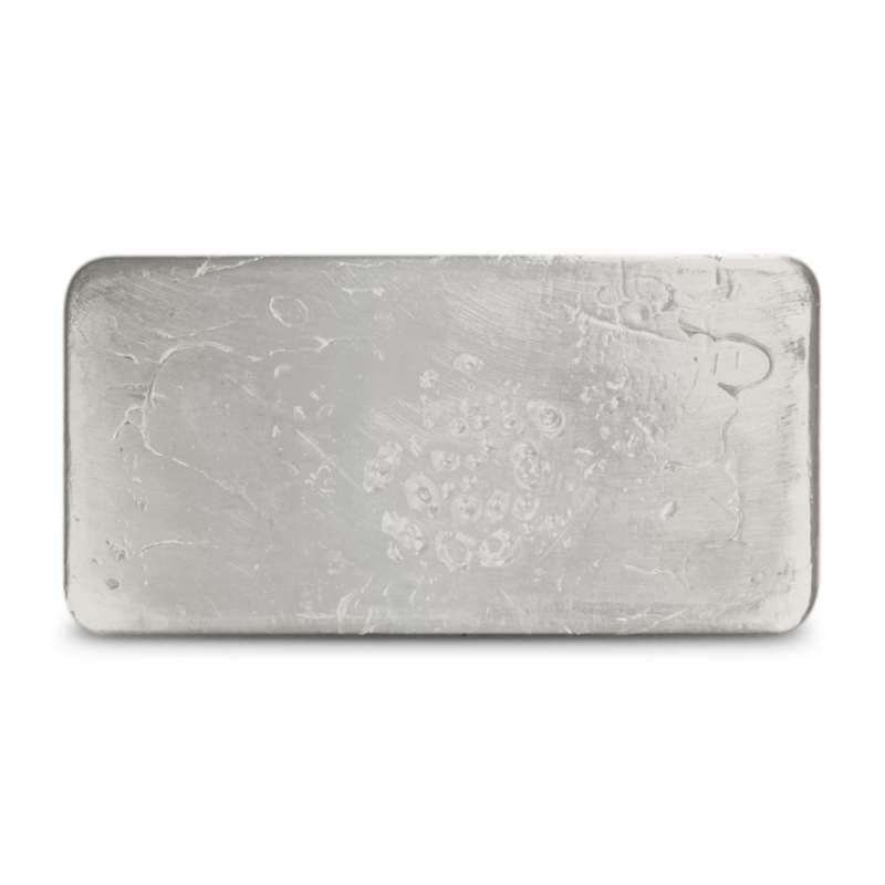 100 oz Engelhard Hand Poured Silver Bar (Colonial Refining) l JM