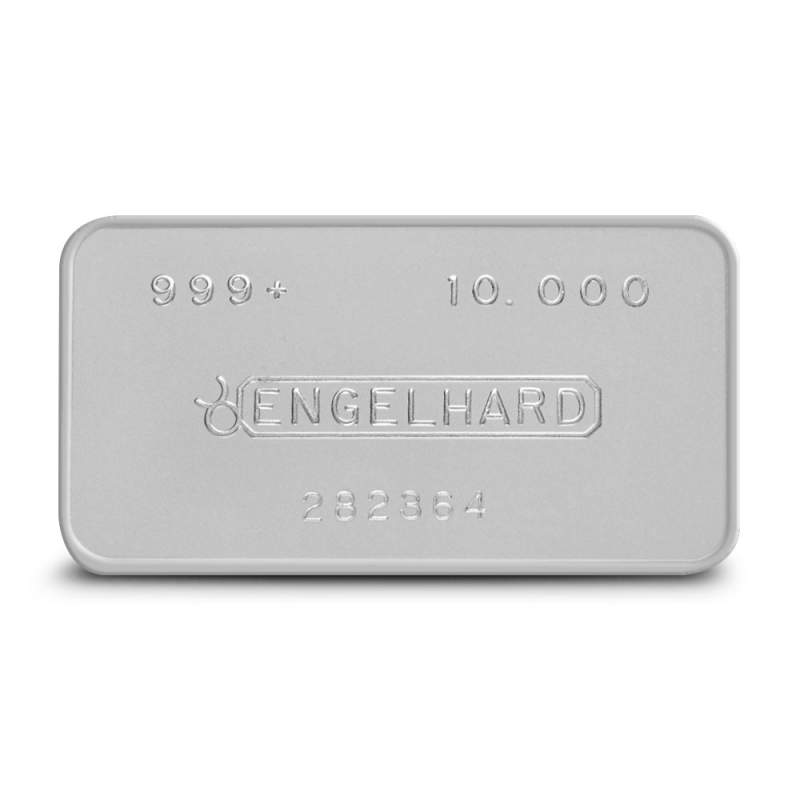 10 oz Engelhard Silver Pressed Silver Bar l JM Bullion™