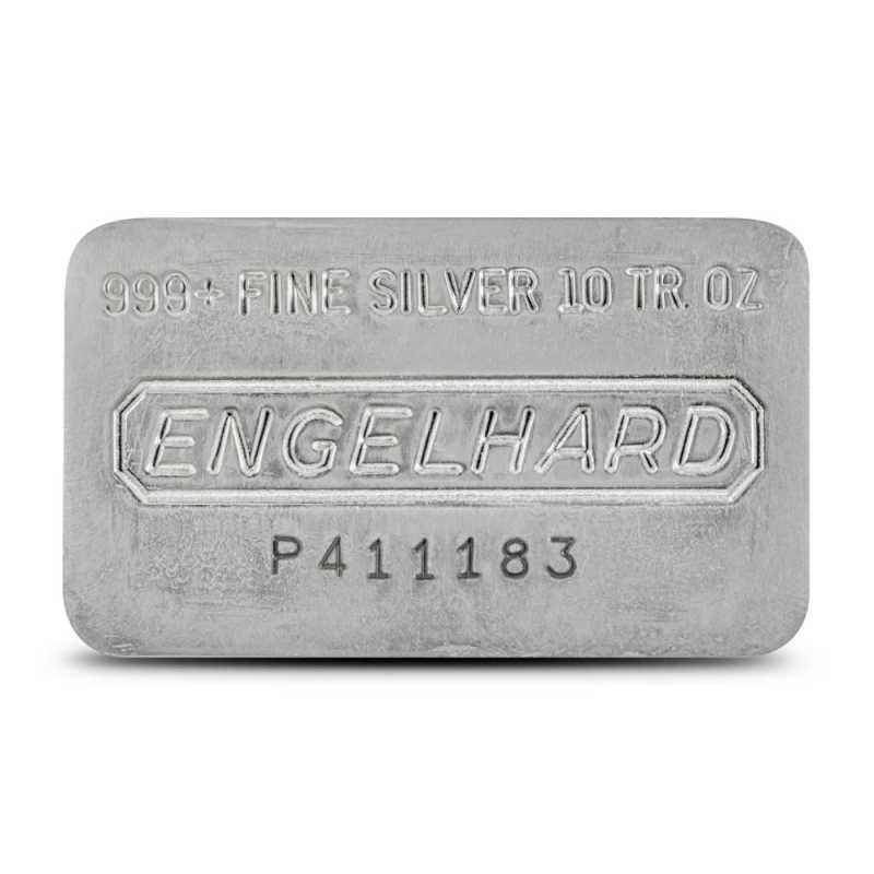 10 oz Engelhard Silver Bar (Wide Struck) l JM Bullion™