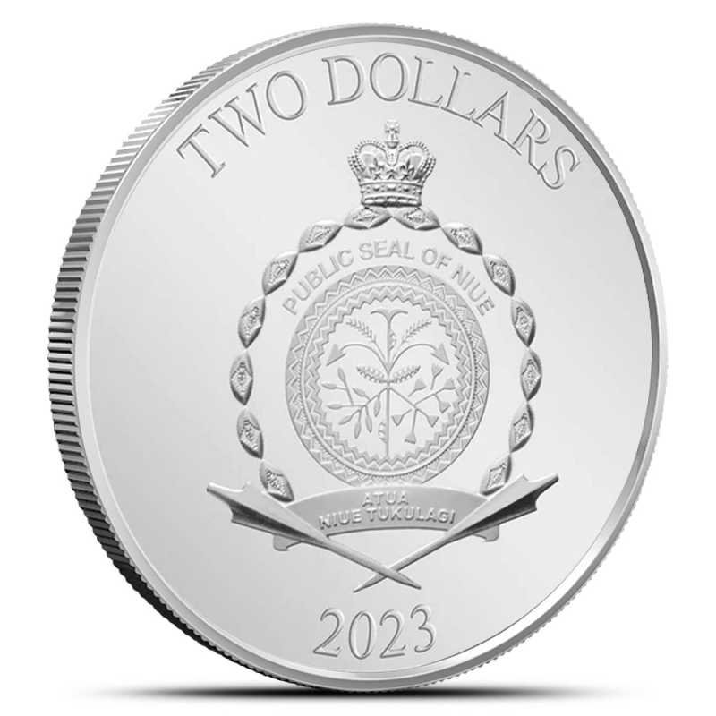 2023 Proof Colorized Niue Silver 10th Anniversary Frozen Coin l JM