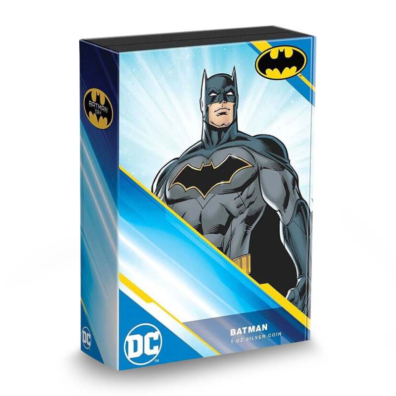バットマン 1オンス 銀製コレクション 2023 1 oz Proof Colorized Niue Silver Batman Coin (Box + CoA) l JM