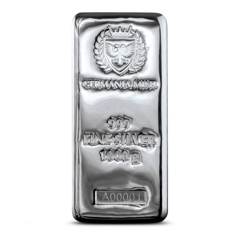 1 Kilo Germania Mint Cast Silver Bar (New) l JM Bullion™