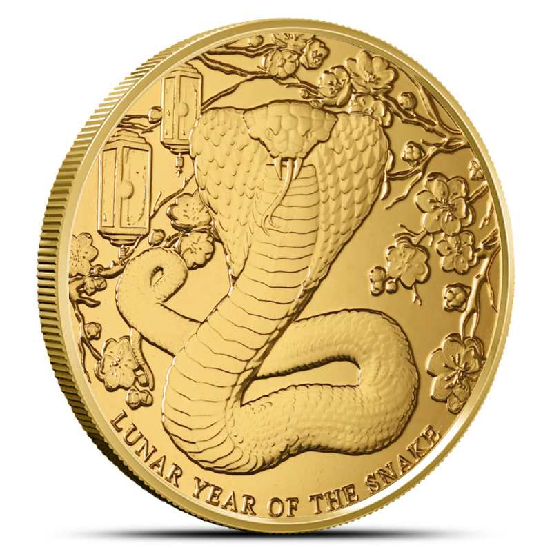 外国コイン　干支　金メダル 2025 1/4 oz Pitcairn Islands Gold Lunar Year of the Snake Coin l
