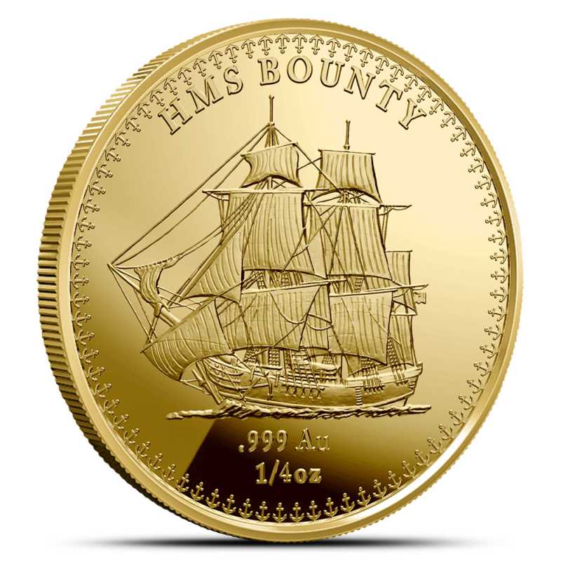 2025 1/4 oz Pitcairn Islands Gold Bounty Coin (BU) l JM Bullion™