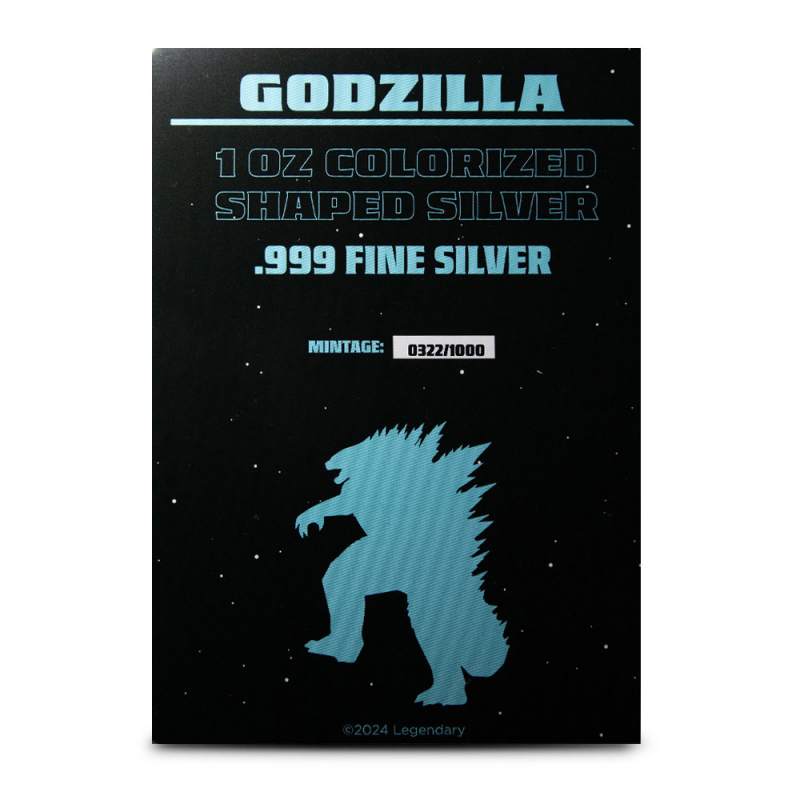 Colorized Godzilla x Kong The New Empire Godzilla Shaped Silver