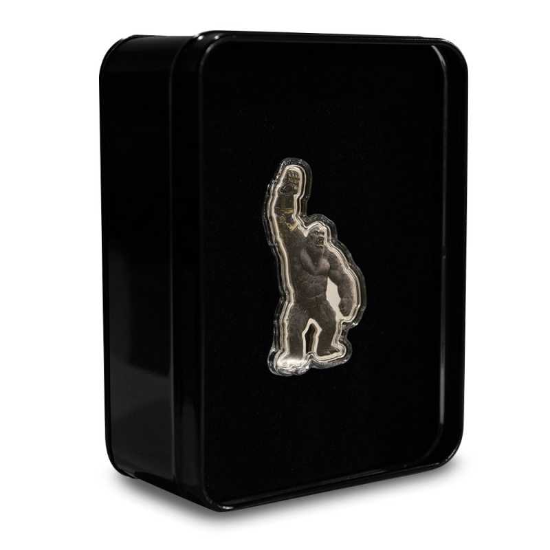 Colorized Godzilla x Kong The New Empire Kong Shaped Silver Bar l
