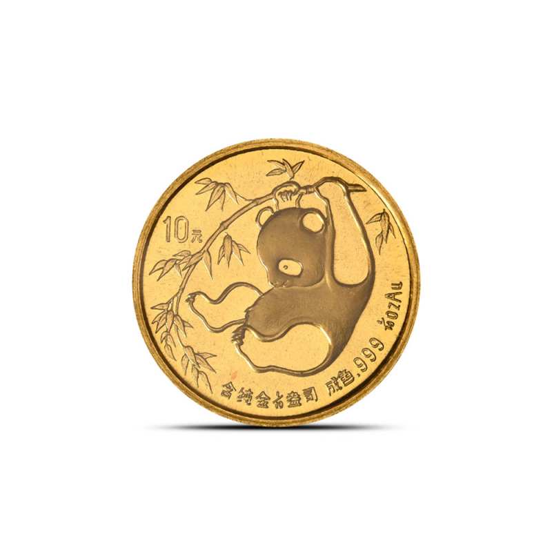 1985 1/10 oz Chinese Gold Panda Coin Large Date (Sealed) l JM Bullion™