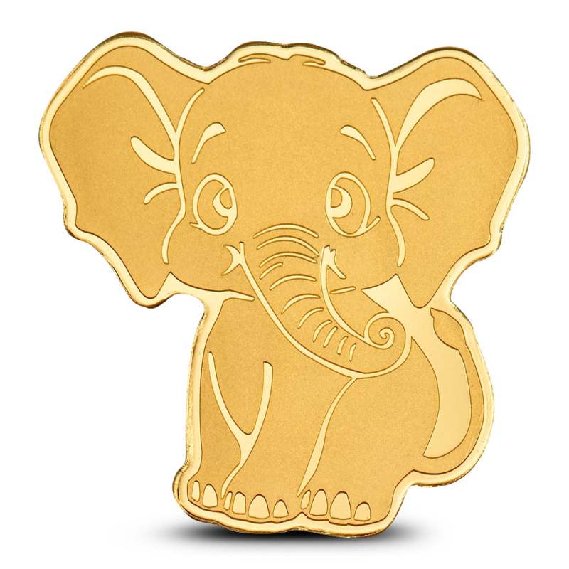 2024 1/2 Gram Palau Gold Elephant Golden Highlights Coin l JM Bullion™