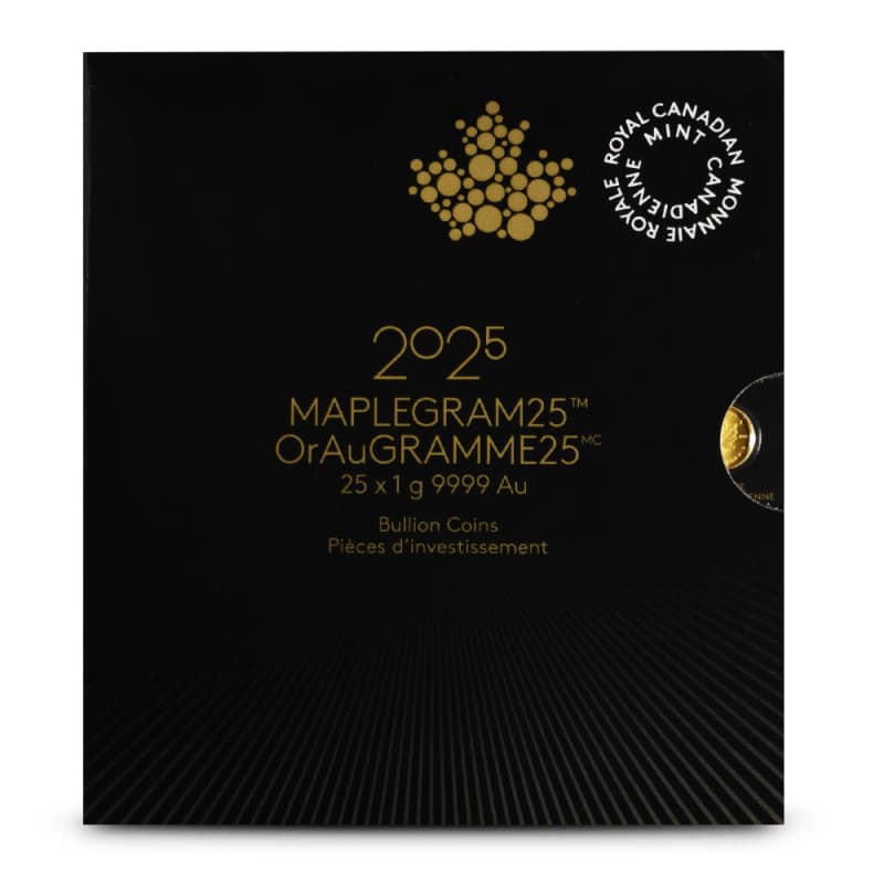 2025 25 Gram Canadian Gold MapleGram l JM Bullion™