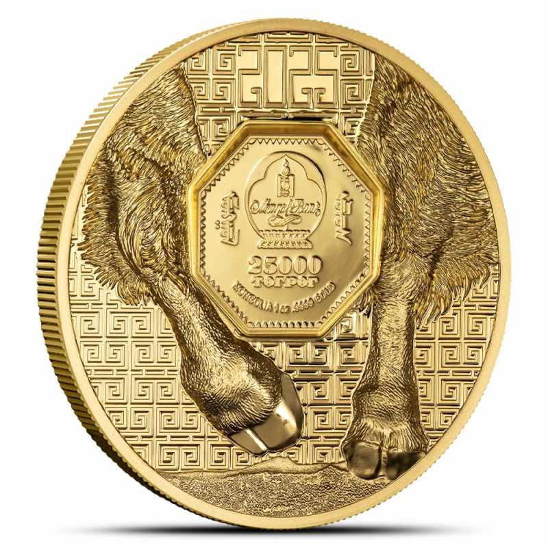 2025 1 oz Proof Mongolia Gold Bison Coin l JM Bullion™