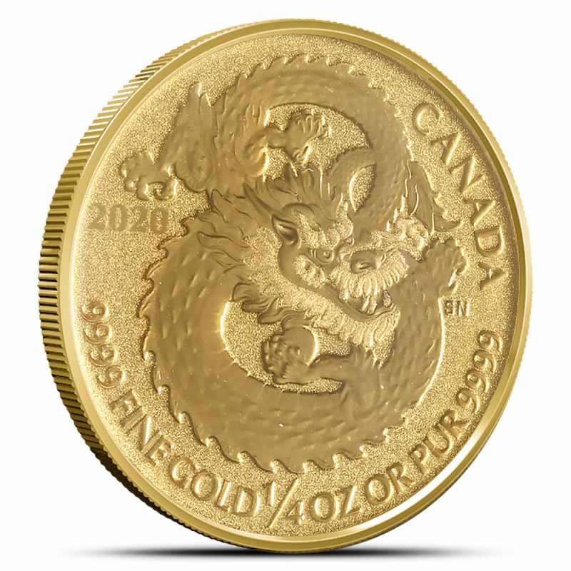 玉龍 2020 1/4 oz Canadian Dragon Gold Coin l JM Bullion™
