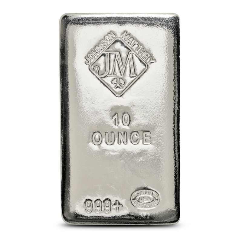 10 oz Johnson Matthey Poured Silver Bar (New) l JM Bullion™