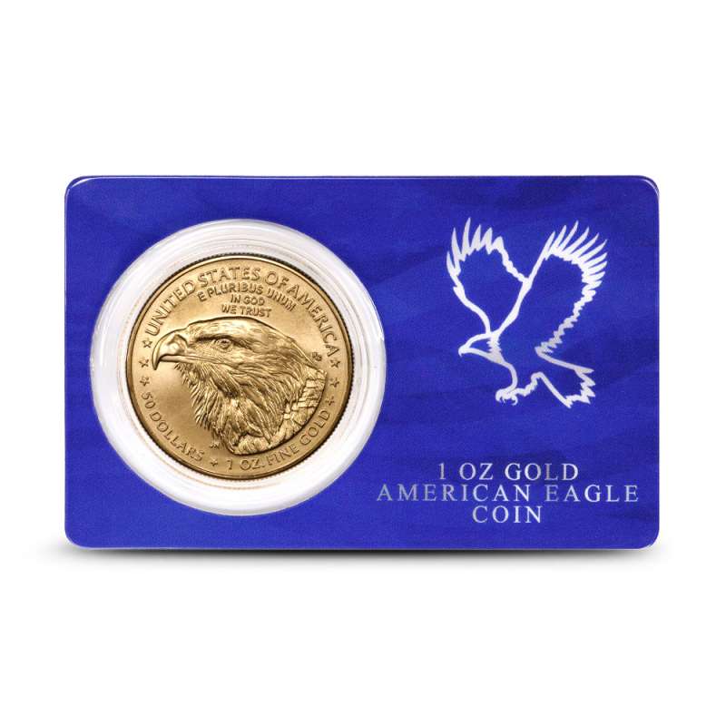 2025 1 oz American Gold Eagle Coin (BU, Blue Eagle Card) l JM Bullion™