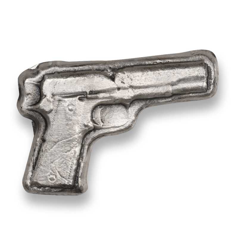 2 oz MK Barz 9MM Hand Gun Poured Silver Bar (New) l JM Bullion™