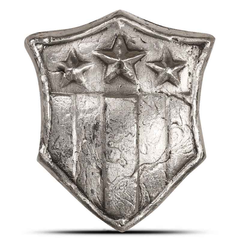 3 oz MK Barz USA Shield Hand Poured Silver Bar (New) l JM Bullion™