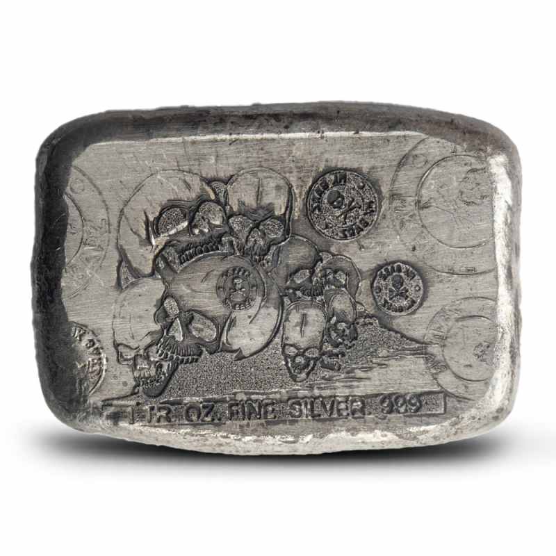 1 oz MK Barz Strength Tarot Card Silver Bar (New) l JM Bullion™