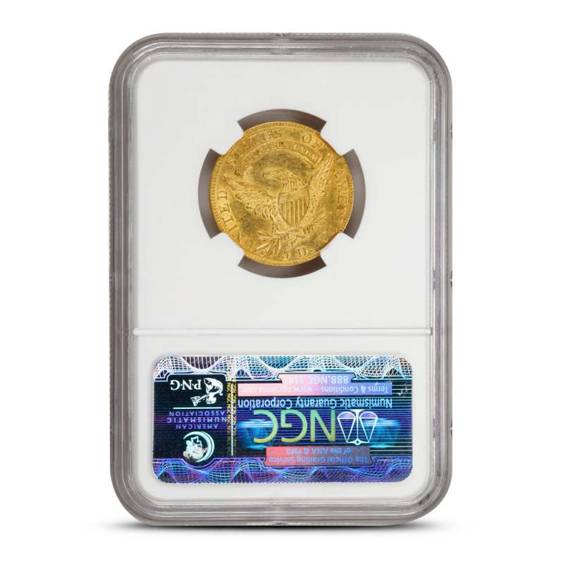 1807 $5 Capped Bust Gold Half Eagle Coin NGC AU58 l JM Bullion™