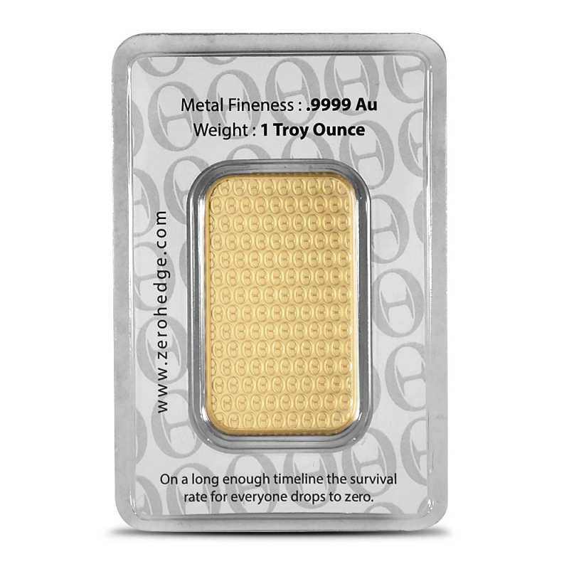 1 oz ZeroHedge Gold Bar (New w/ Assay) l JM Bullion™